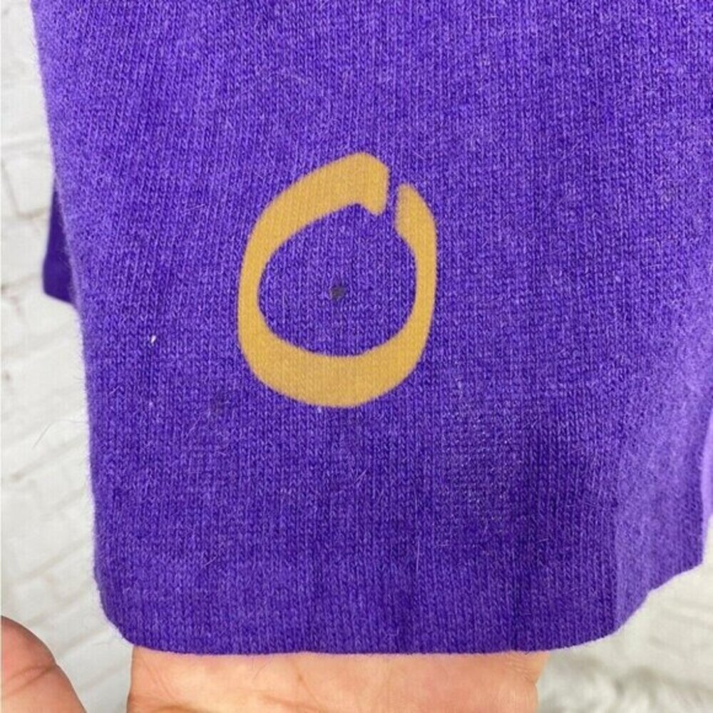 Fendi Roma Purple Wool Angora Blend Short Sleeve Knit Top IT 44 FR 40 - Picture 11 of 15